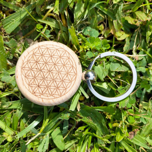 Porte clef, fleur de vie